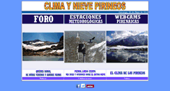 Desktop Screenshot of climaynievepirineos.com
